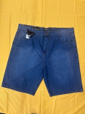 Vintage Y2K RoadBlock Jean Dark Wide Shorts Jorts Size 44/ Brand New/ Ships Free